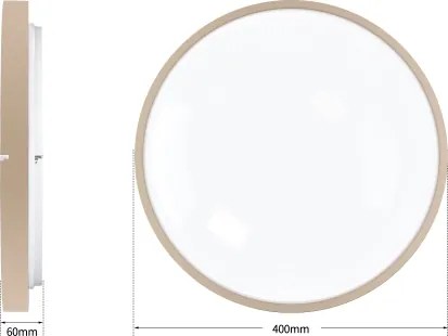 Brilagi - LED dimmelhető lámpatest GLASS POOL DOUBLE LED/48W/230V 40 cm bézs + távirányító