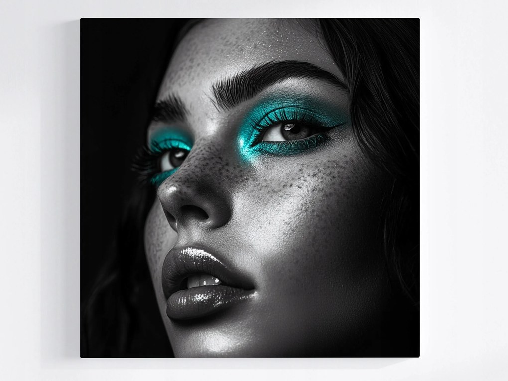 Poszter Portré Nő Művészi Smink Modern 40x40