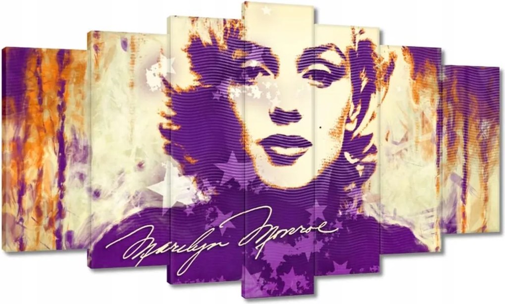 Marilyn Monroe festményei szépia nyelven 140x80