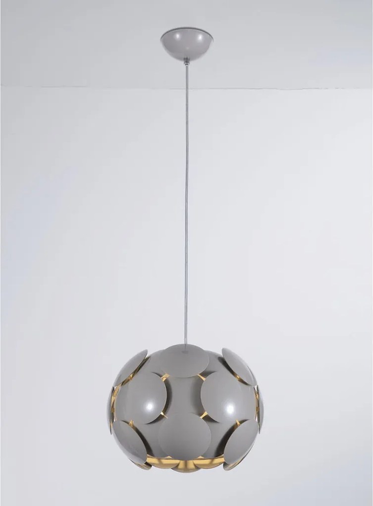 ITALUX P0317-01S-U1GM SANTINA Modern Függesztett Lámpa Szürke E27 IP20