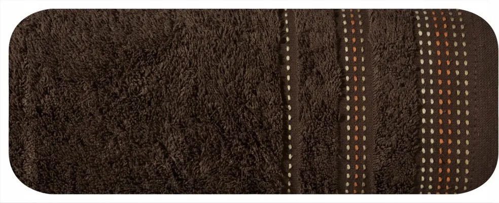 Törölköző Pola 50x90 barna frottír 500 g/m2