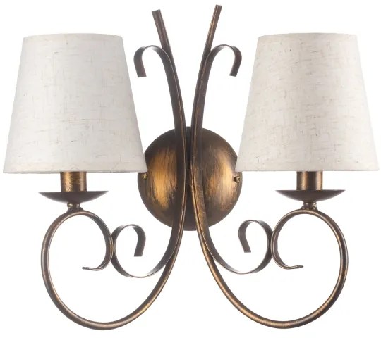 ONLI - Fali lámpa POMPEI 2xE14/6W/230V bronz