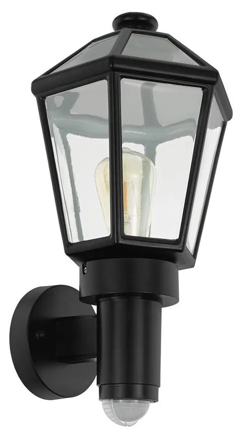 Eglo 97257- Kültéri fali lámpa érzékelővel MONSELICE 1xE27/28W/230V IP44 97257