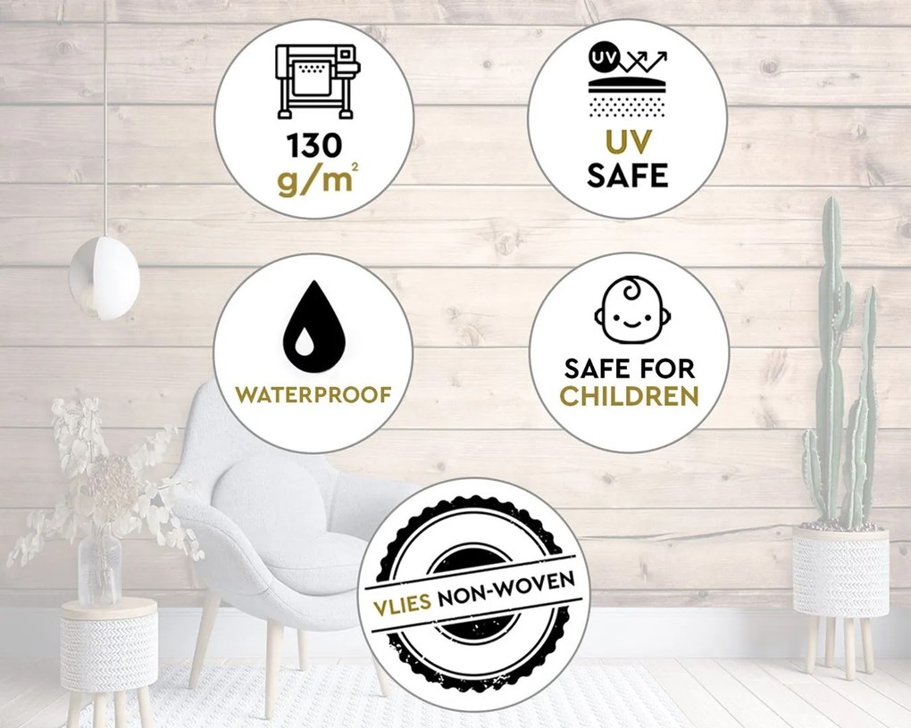 Gario Fotótapéta Keresztirányú mintás táblák Anyag: Vlies, Méret: 350 x 245 cm