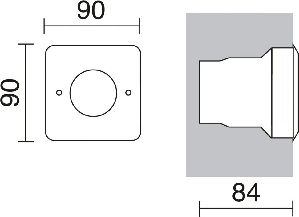 NOVOLUX 213A-L1002F-30 NAT-LED Kültéri Talajba Építhető Lámpa Ezüst LED IP68