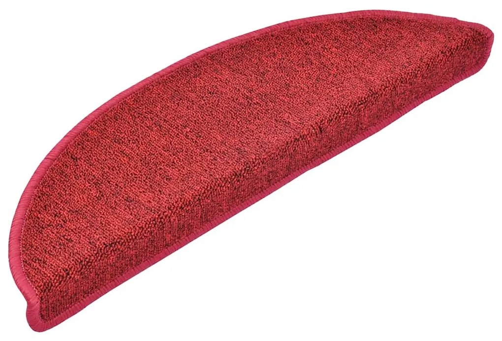 30 db bordeaux piros lépcsőszőnyeg 56x17x3 cm