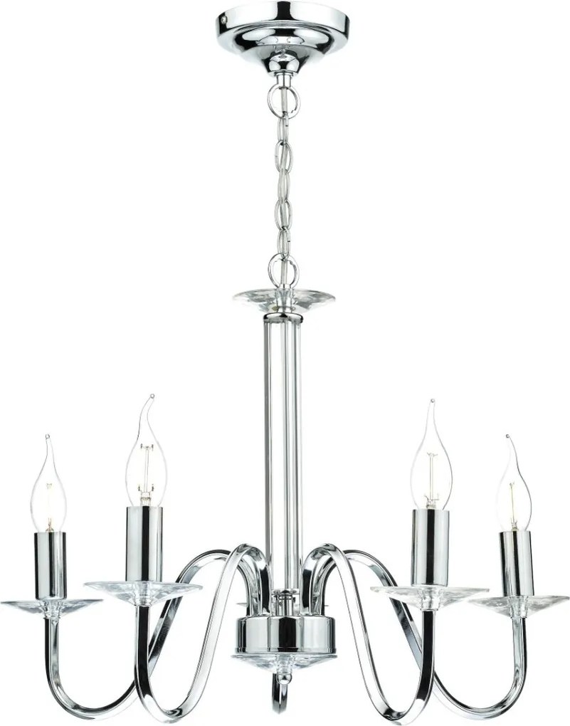 Dar Lighting Pique PIQ0550 Csillár 5x40w/e14 ip20