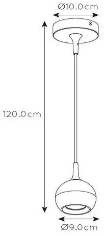 Lucide 09434/01/31 - Csillár zsinóron FAVORI 1xGU10/5W/230V fehér