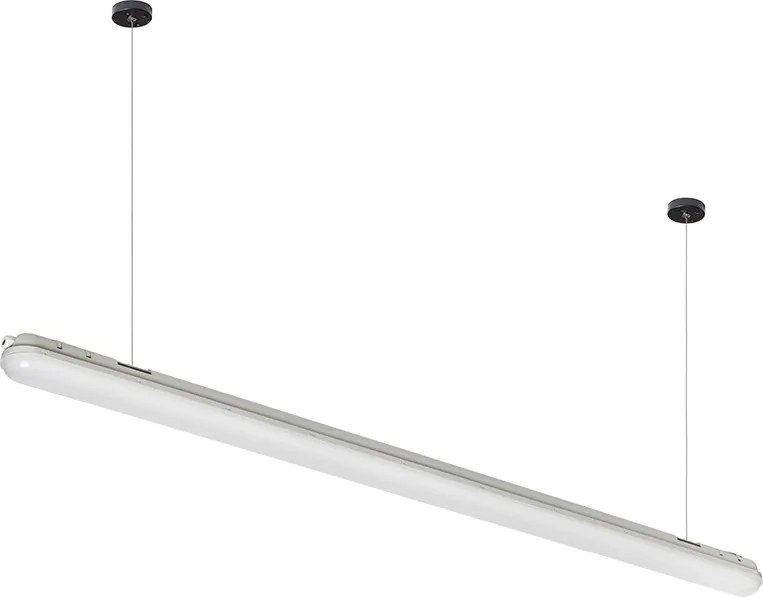 RENDL TRIDENT PRO 150 lámpatest szürke matt akril 230V LED 60W IP65 4000K