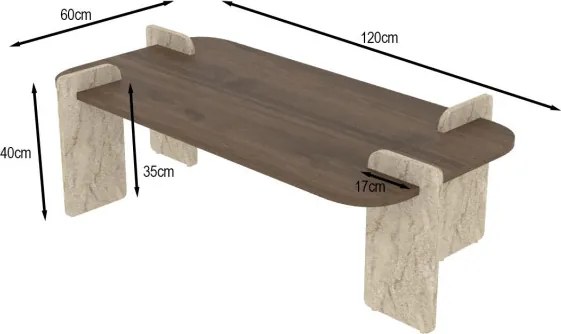 Leapiri - Walnut, Travertine