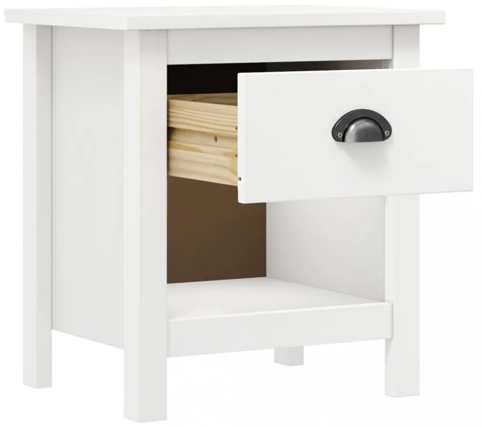 Hill 2 db tömör fenyőfa éjjeliszekrény 46 x 35 x 49,5 cm