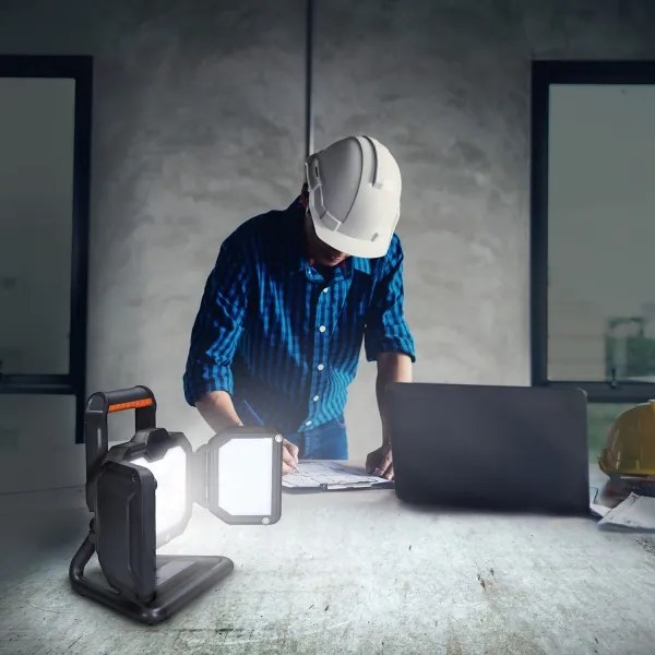 Solight WM-50W-RE-LED Dimmelhető újratölthető reflektor LED/50W/12000mAh 4000K IP54