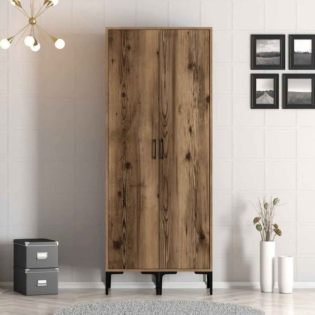 Kumsal gardróbszekrény, dió, 80 cm – TR845HCT5447