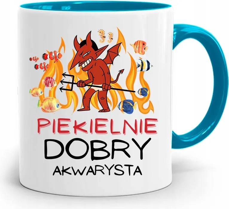 Akvarista Bögre Kék Születésnapi Ajándék fényképes nyomtatással