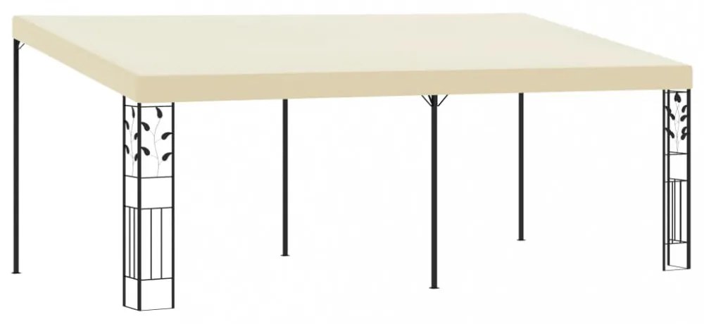krémszínű falra szerelhető pavilon 6 x 3 x 2,5 m