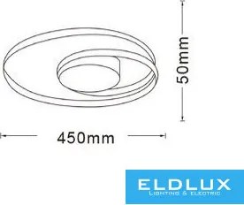 ELDLUX PN-20B3C Modern LED Mennyezeti Lámpa IP20