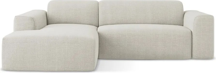 Bézs sarokkanapé (bal oldali-heverő résszel) Keli – Makamii
