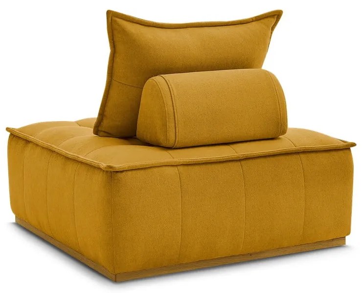 Mustársárga zsenília fotel Elisa – Bobochic Paris