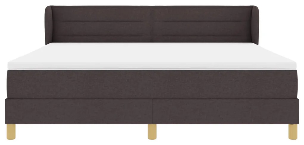 Boxspring Ágy Matrac Káprázatos Barna Színben, 180x200 cm, Textil