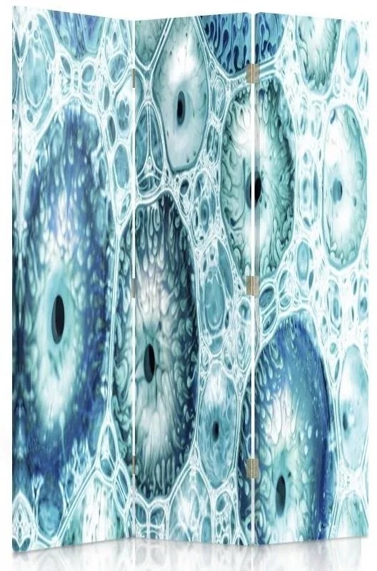 Gario Paraván Kék minta Méret: 145 x 170 cm, Kivitelezés: Forgó paraván 360°