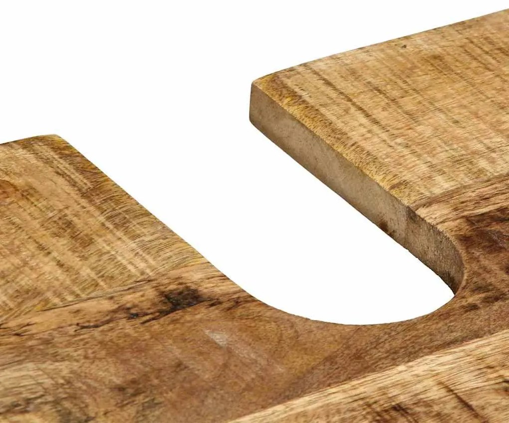 Fürdőszoba bútor szett 2 pcs Masszív, durva mangófából készült