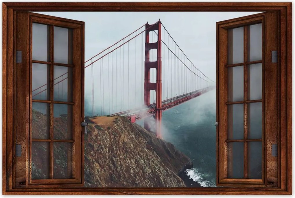 Poszterek 90x60 Vörös híd az USA-ban