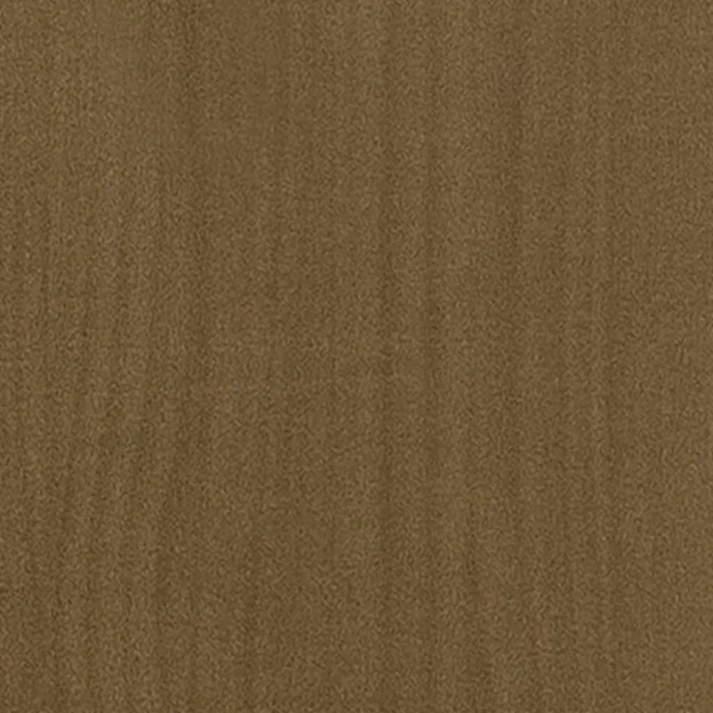 mézbarna tömör fenyőfa ágykeret 200x200 cm