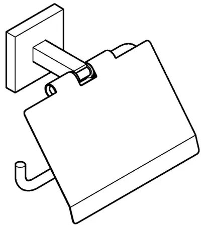 GROHE 41102000 - START CUBE WC-papírtartó, fényes króm