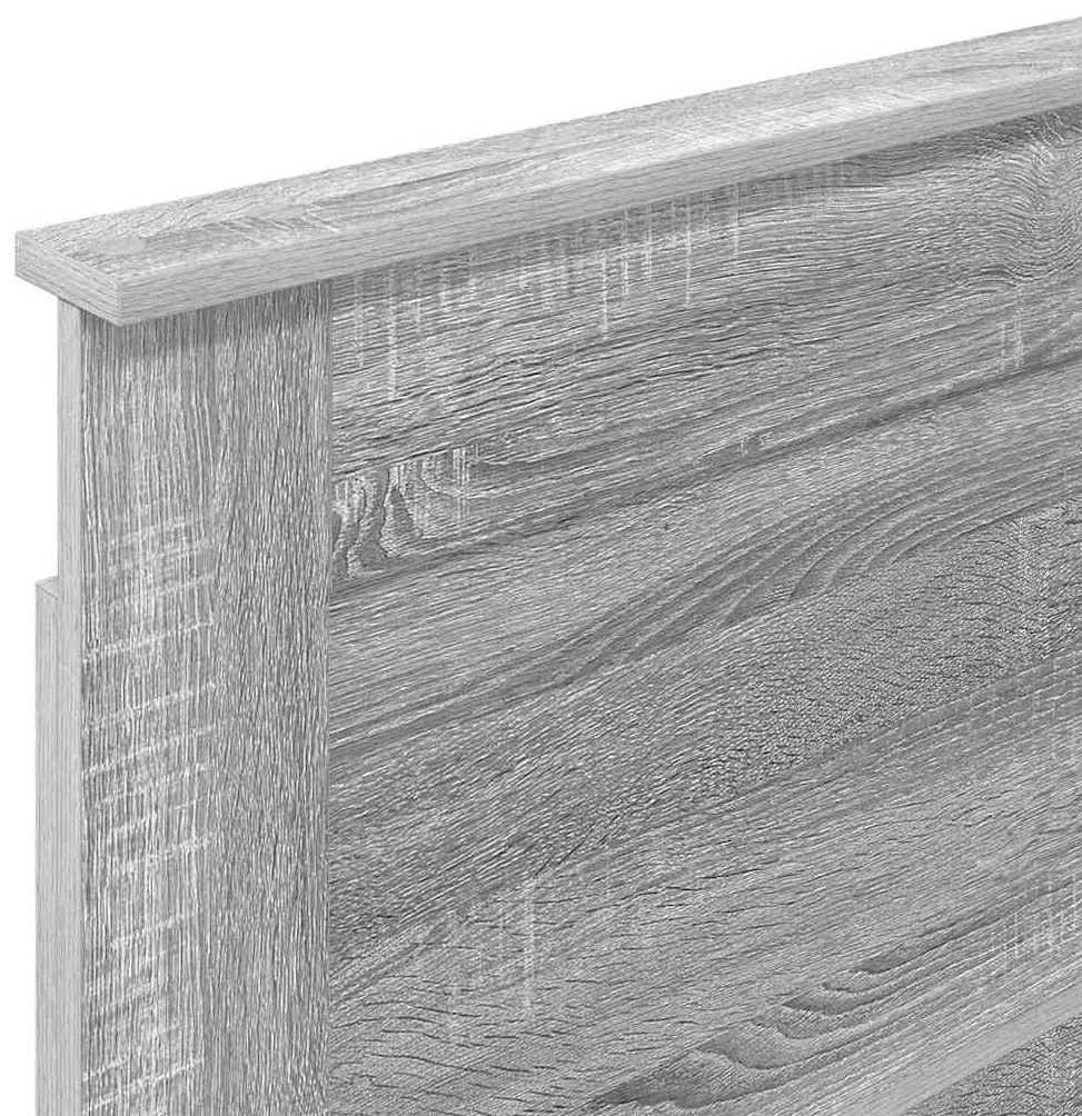 Fejtámla fejtámlával Szürke Sonoma 75 cm Faanyag