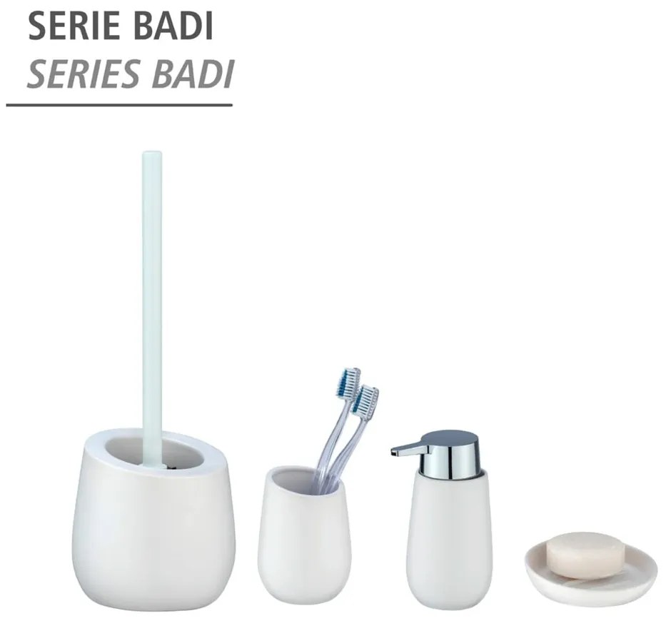 Badi fehér kerámia WC-kefe - Wenko