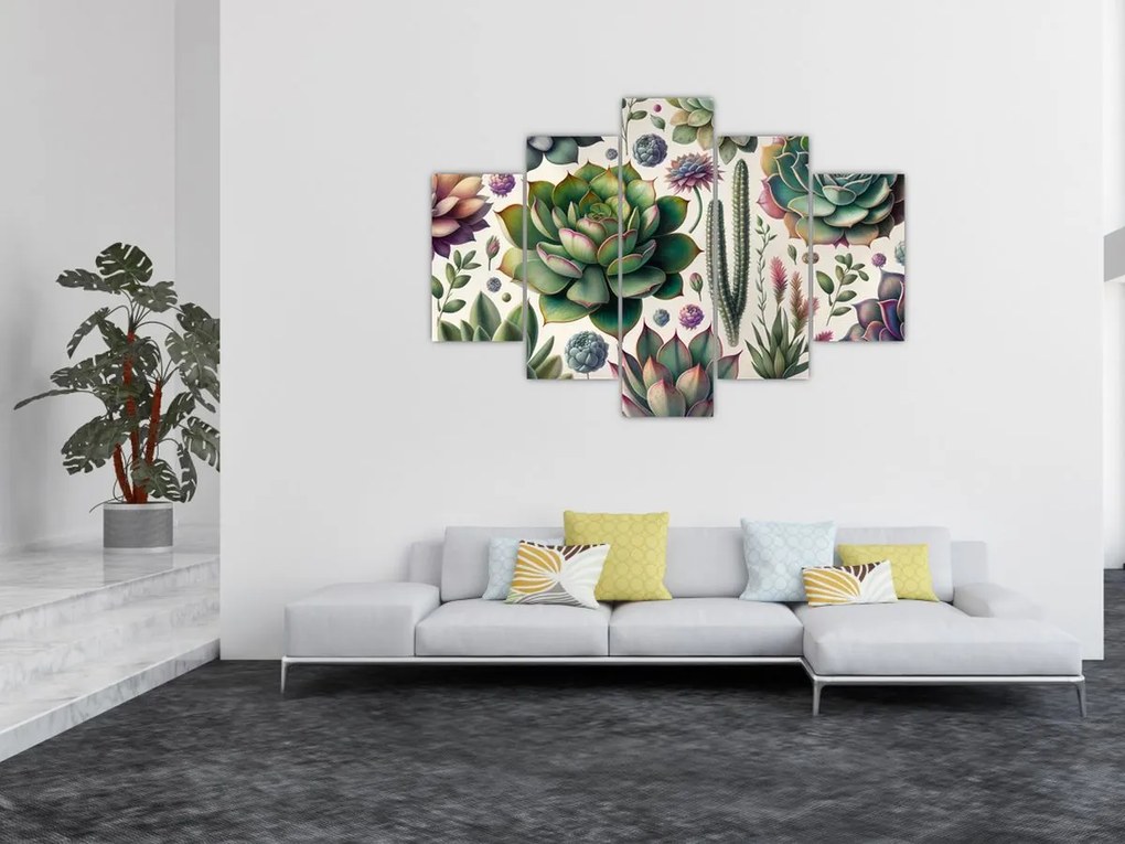Kép - Pozsgás növények (150x105 cm)