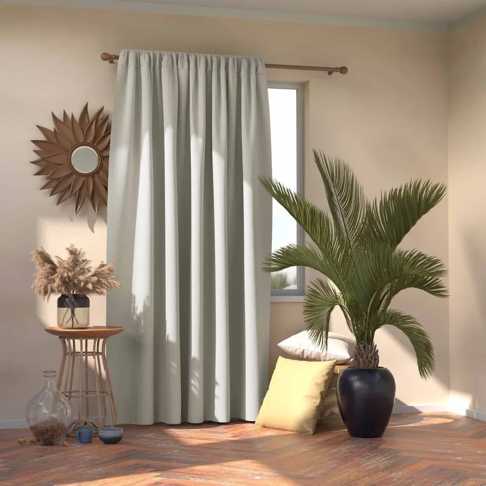 Fehér dimout (részleges sötétítő) függöny 140x270 cm Kierra – Restilo