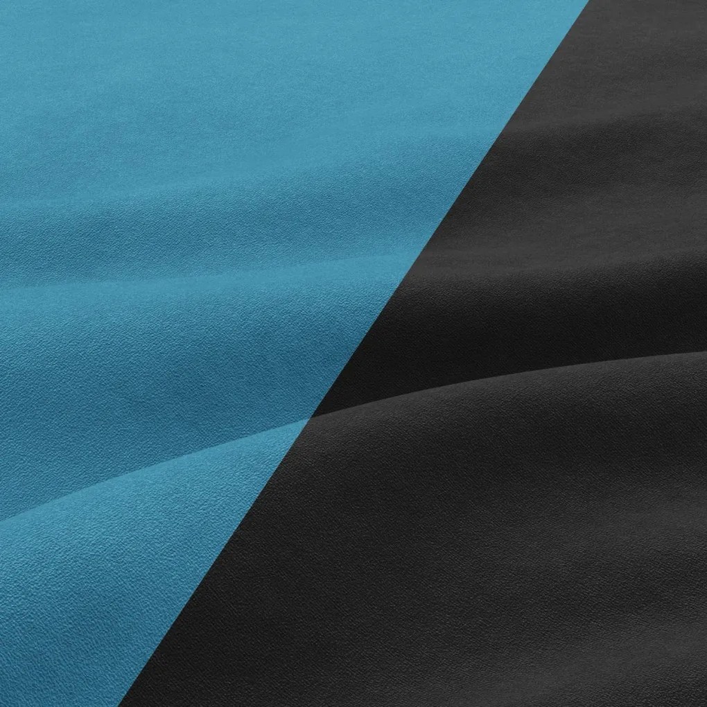 Hewlet kanapéágy, szövet anyag, bonell töltet, fekete - kék