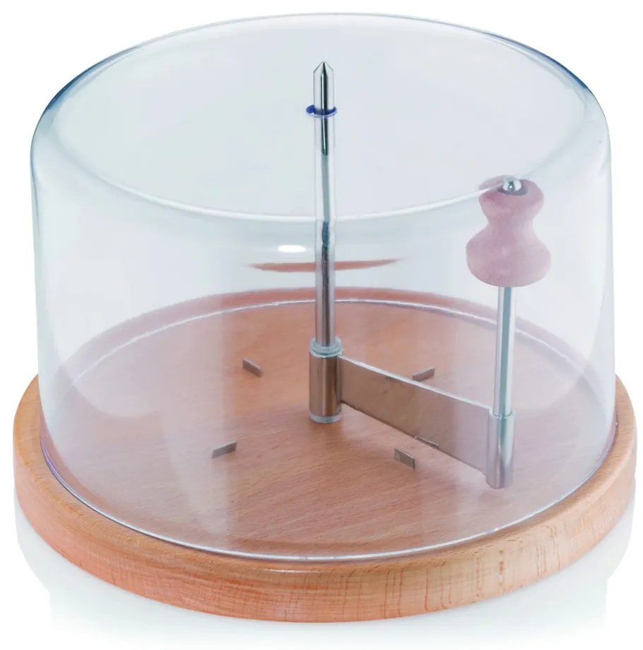 Planum fa sajttálca fedéllel és szeletelővel - Kela