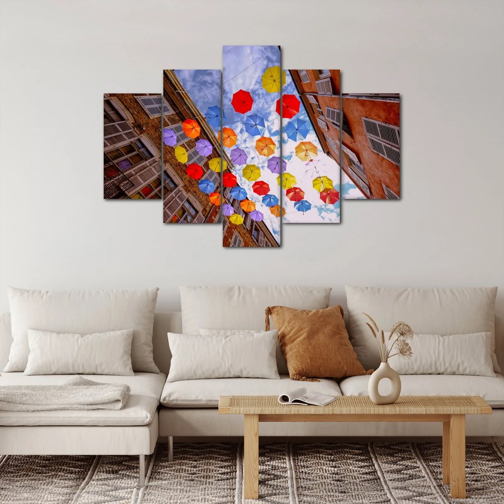Színes esernyők képe (150x105 cm)