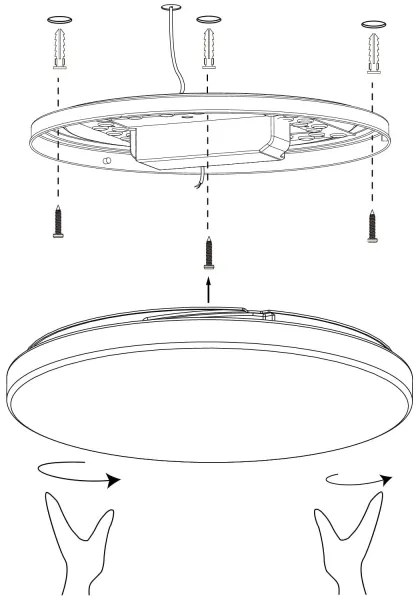 Eglo 900001 - LED Dimmelhető mennyezeti lámpa TOTARI-Z LED/19,2W/230V 2700-6500K