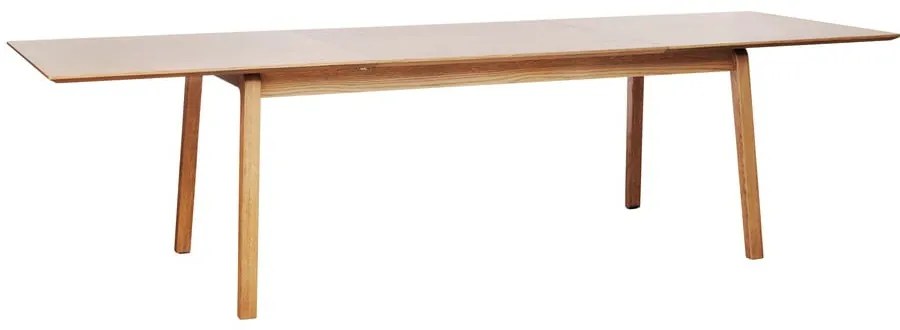 Bővíthető étkezőasztal tölgyfa dekoros asztallappal 95x190 cm Bari – Unique Furniture