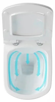 Ravak X01671 - Perem nélküli függesztett WC CLASSIC kerámia/fehér