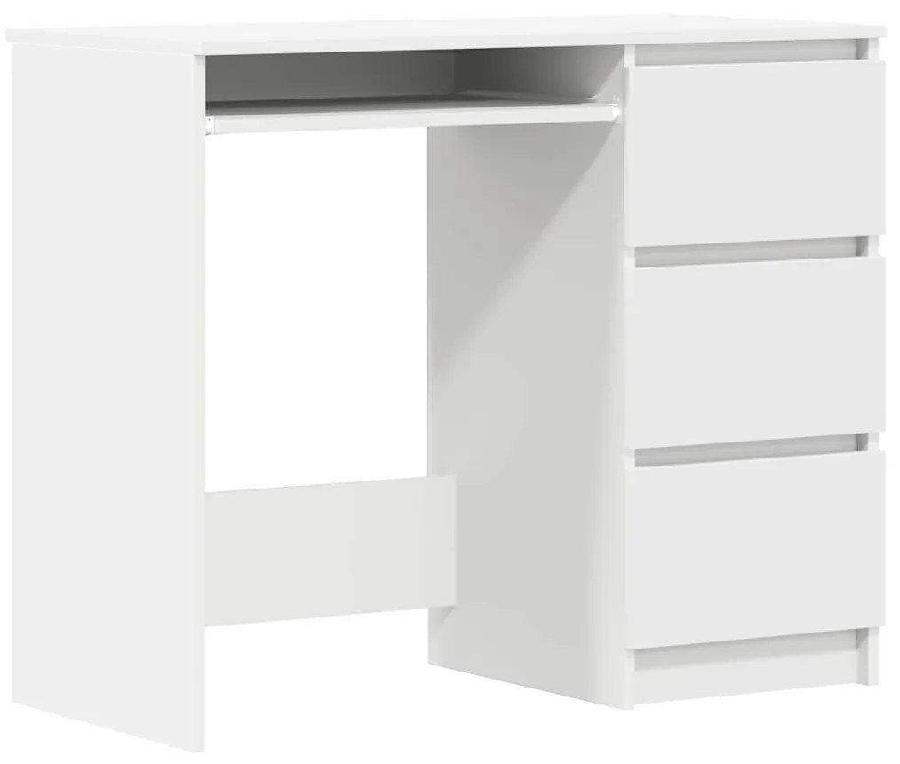 vidaXL fehér szerelt fa íróasztal 90 x 45 x 76 cm