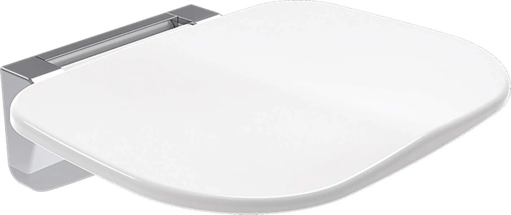 Deante Vital, falra szerelhető összecsukható zuhanyszék, fehér-króm, DEA-NIV_A51B