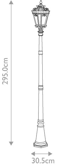 Kichler KL-TOURNAI-5XL - Kültéri lámpa TOURNAI 3xE14/60W/230V IP44