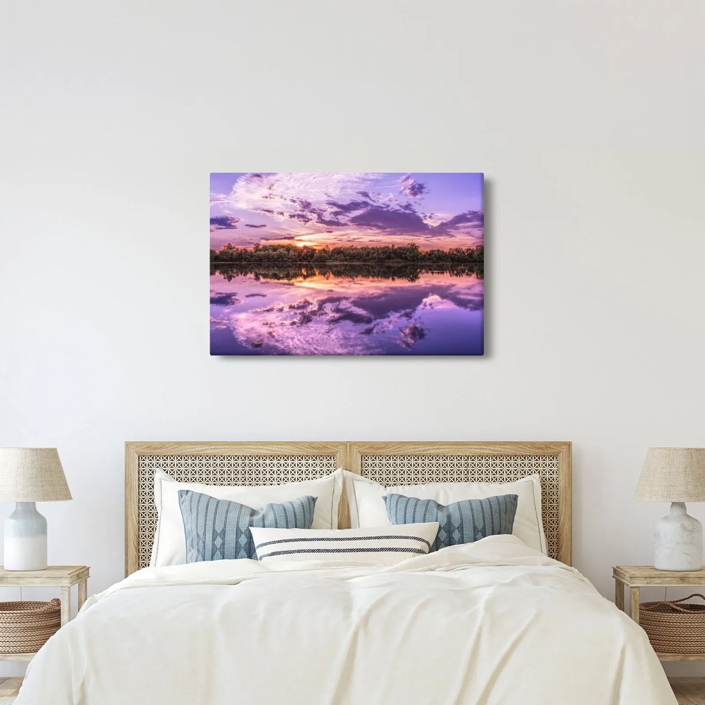 Lila ég képe (90x60 cm)