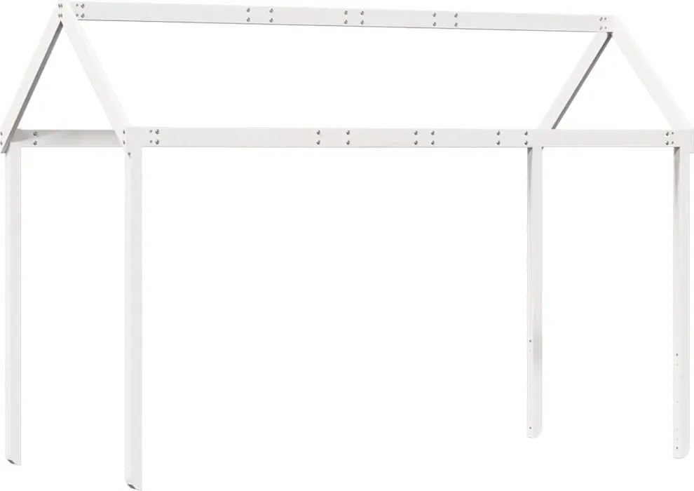 vidaXL fehér tömör fenyőfa gyerekágytető 217 x 85,5 x 154 cm