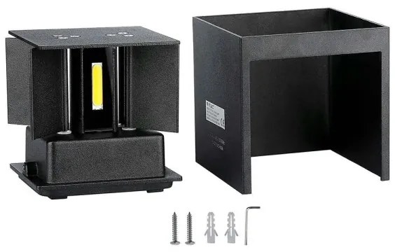 LED Kültéri fali lámpa LED/5W/230V 4000K IP65 fekete