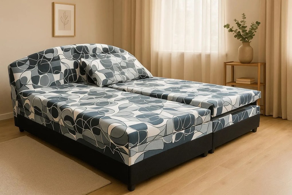 Franciaágy 180 cm Velvet (habszivacs matracokkal). 793047