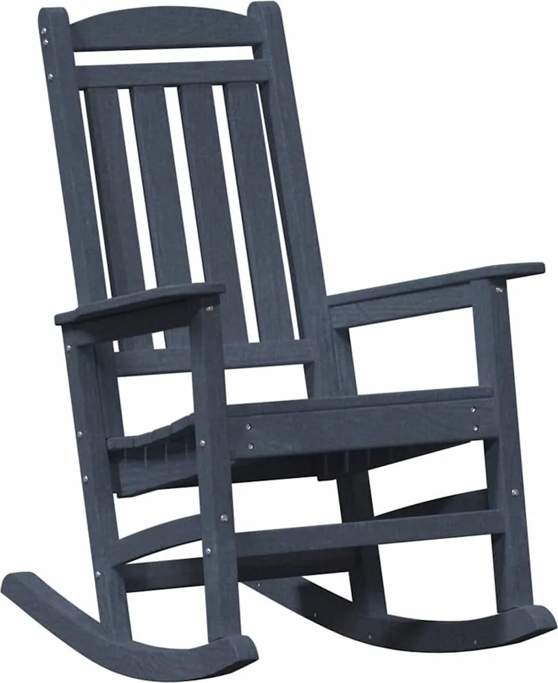 vidaXL Kerti hintaszék Sötétkék 92 x 70 x 108cm HDPE