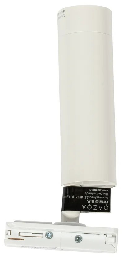 Modern fehér spotlámpa 1-fázisú sínrendszerhez 35mm - Iconic Jeana Luxe