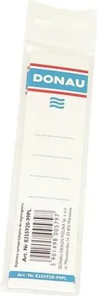 Cserecímke, iratrendezőhöz, kétoldalas, 28x153mm, DONAU, fehér (D8350)
