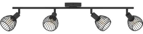 Eglo 901042 - spotlámpa SONNINO 4xE14/40W/230V fekete