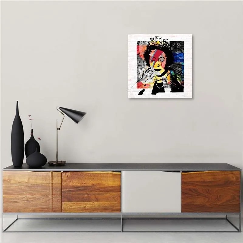 Gario Vászonkép Banksy Anglia királynoje Méret: 40 x 40 cm